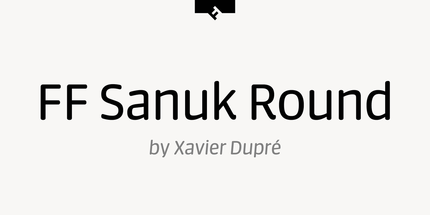 Ejemplo de fuente FF Sanuk Round Medium